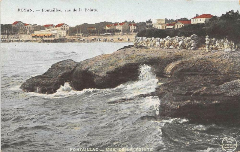 Carte postale ancienne Royan Pontaillac Vue De La Pointe à Royan