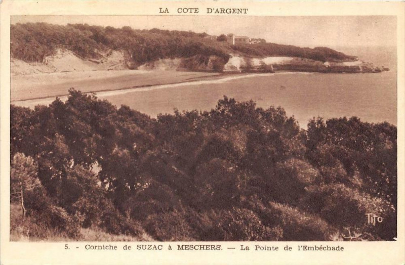 Carte postale ancienne Corniche De Suzac A Meschers
