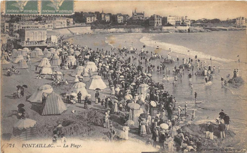 Carte postale ancienne Pontaillac La Plage