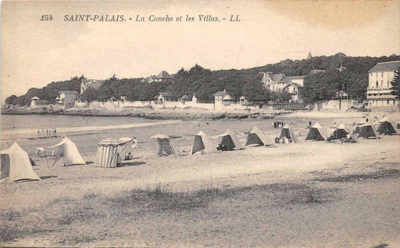 Carte postale ancienne Saint Palais La Conche Et Les Villas