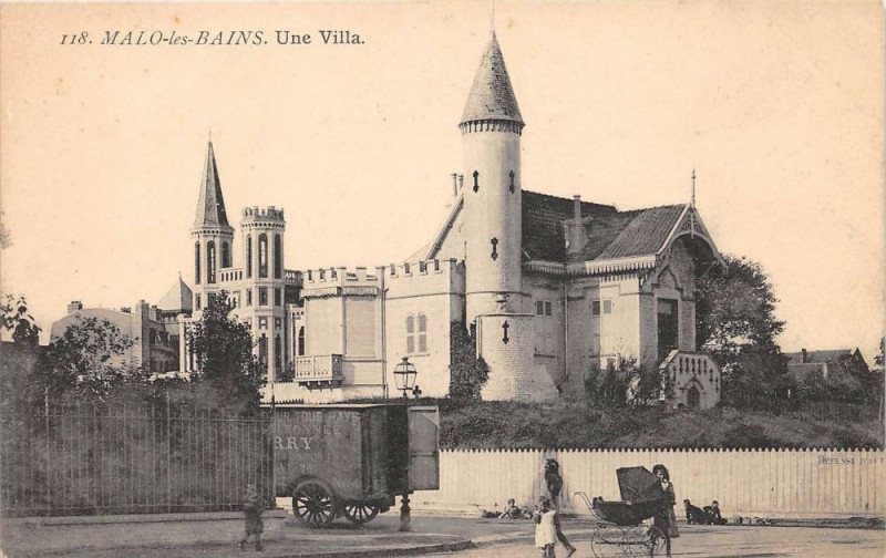 Carte postale ancienne Malo Les Bains Une Villa