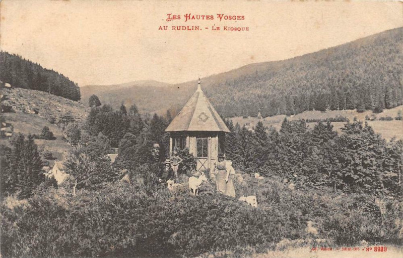 Carte postale ancienne Au Rudlin Le Kiosque