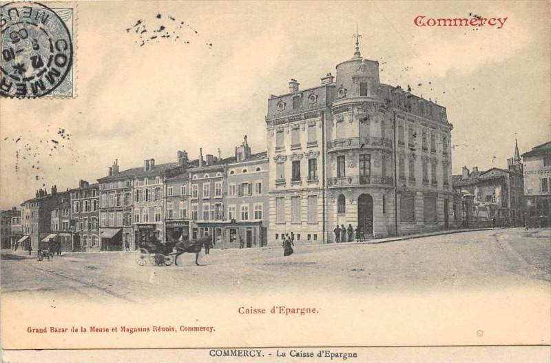 Carte postale ancienne Commercy Caisse Epargne (dos non divisé) à Commercy