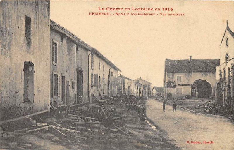 Carte postale ancienne Herimenil Vue Interieure à Hériménil