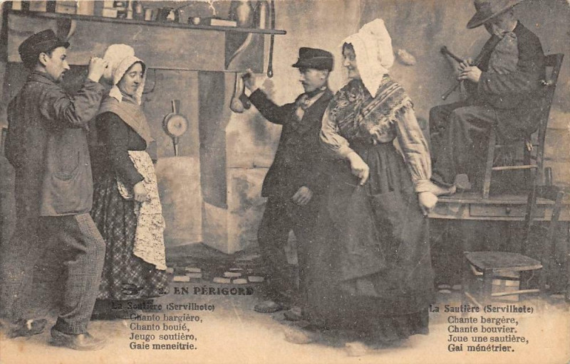 Carte postale ancienne En Perigord La Sautiere
