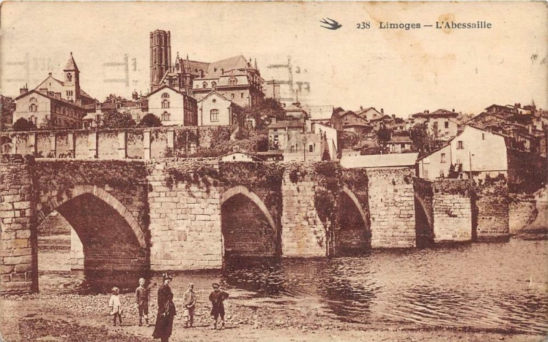 Carte postale ancienne Limoges L'Abessaille à Limoges