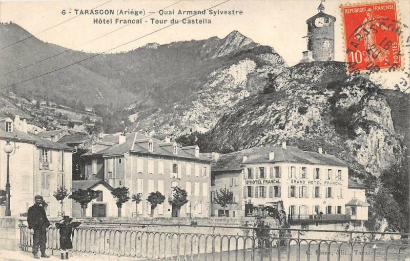 Carte postale ancienne Tarascon Quai Armand Sylvestre (frais de port offert
