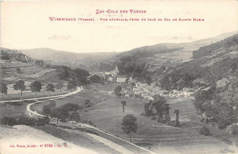 Carte postale ancienne Wisembach Vue Generale à Wisembach