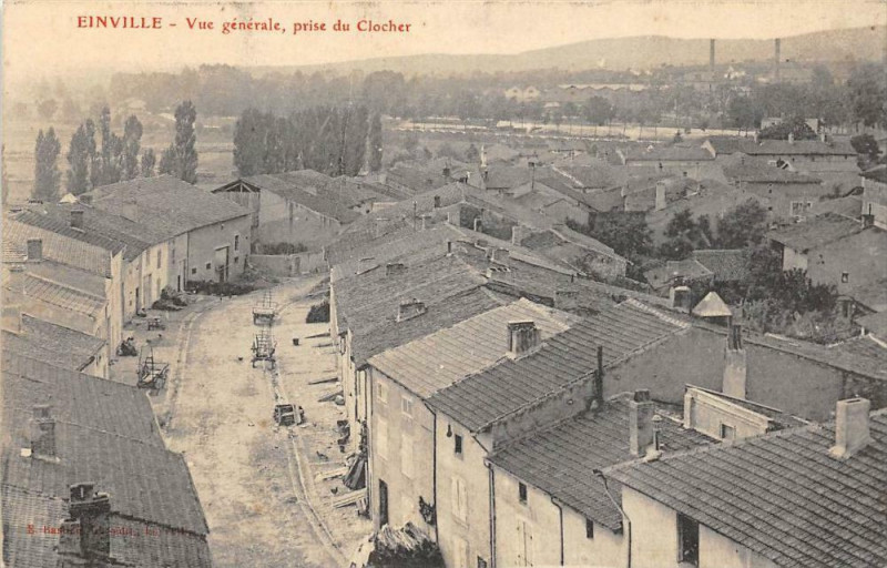 Carte postale ancienne Einville Vue Generale Prise Du Clocher