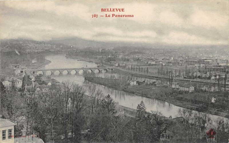 Carte postale ancienne Bellevue Le Panorama