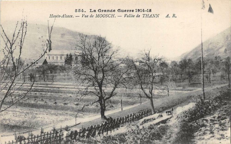 Carte postale ancienne Vue De Moosch à Moosch