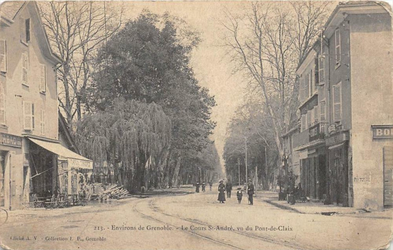 Carte postale ancienne Env.grenoble Vu Pont Claix Cous Saint-Andre à Claix