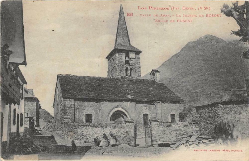 Carte postale ancienne Valle De Aran La Iglesia De Bosost