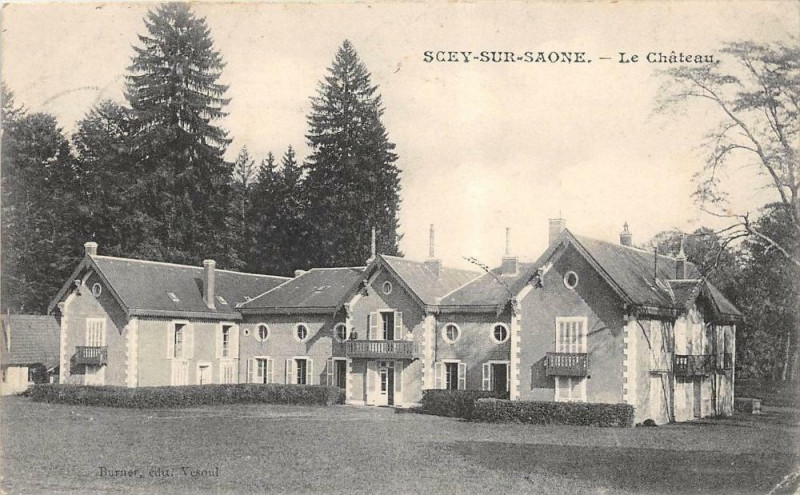 Carte postale ancienne Scey Sur Saone Le Chateau