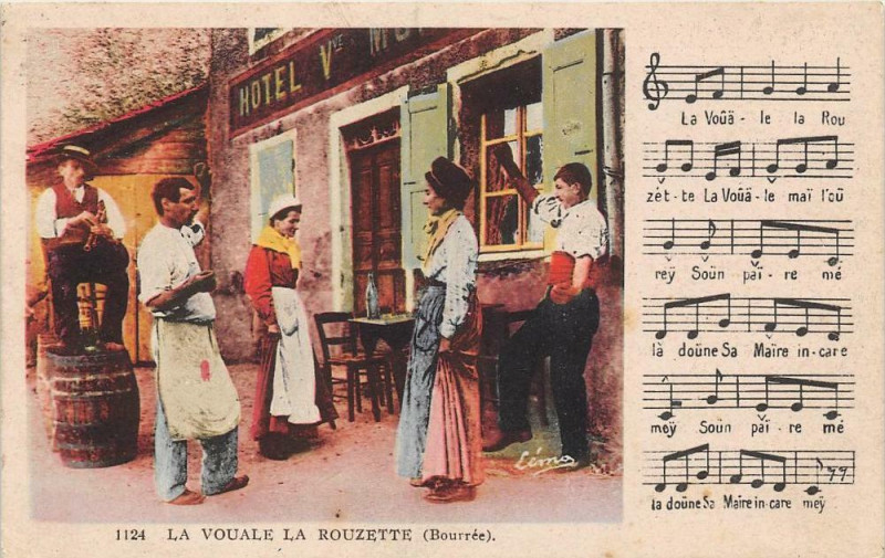 Carte postale ancienne La Vouale La Rouzette Bouree
