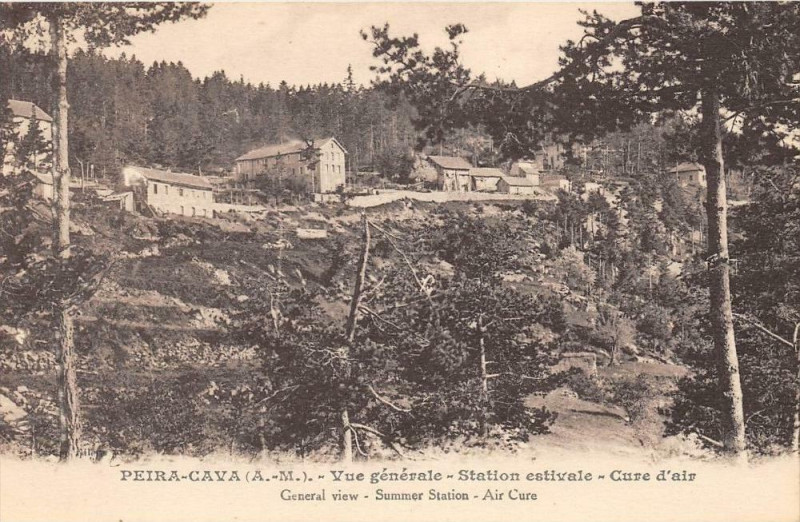 Carte postale ancienne Peira Cava Vue Generale