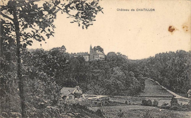 Carte postale ancienne Chateau De Chatillon
