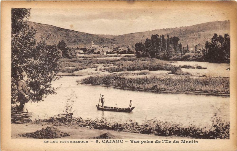 Carte postale ancienne Carjac Vue Prise De L'Ile Du Moulin