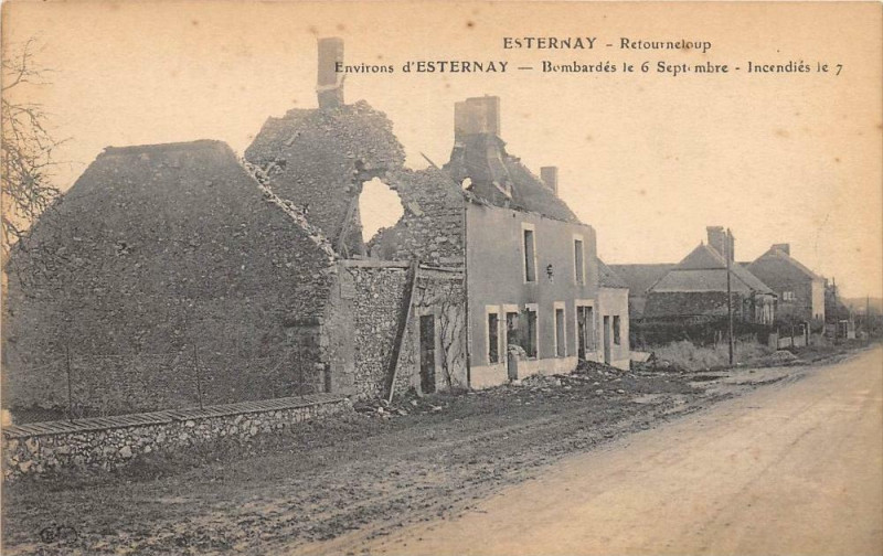 Carte postale ancienne Environs D'Esternay Retourneloup à Esternay