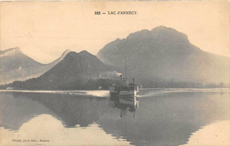 Carte postale ancienne Lac D´ANNECY à Annecy