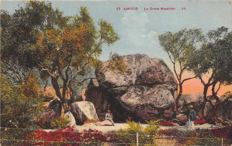 Carte postale ancienne 20 Corse Ajaccio Grotte Napoleon à Ajaccio