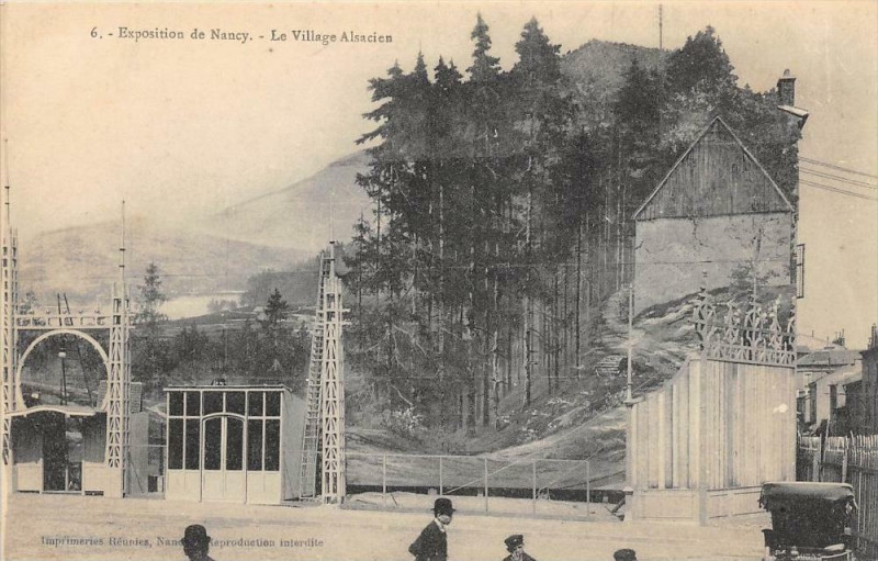 Carte postale ancienne Exposition De Nancy Le Village Alsacien N°6 à Nancy
