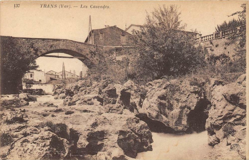 Carte postale ancienne Trans Les Cascades