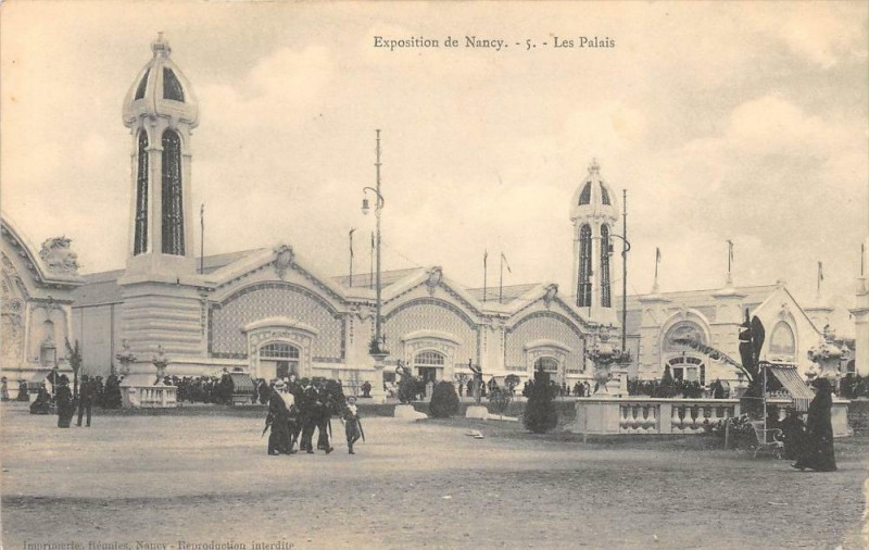 Carte postale ancienne Exposition De Nancy Les Palais N°5 à Nancy