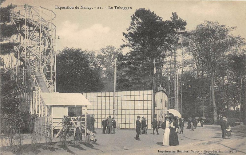 Carte postale ancienne Exposition De Nancy Le Toboggan N°21 à Nancy