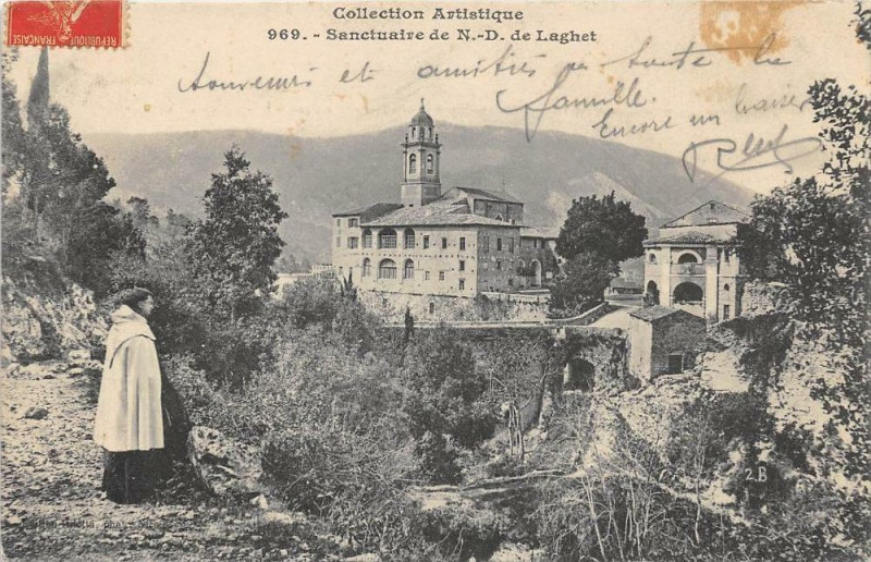 Carte postale ancienne Sanctuaire N.d.de Laghet