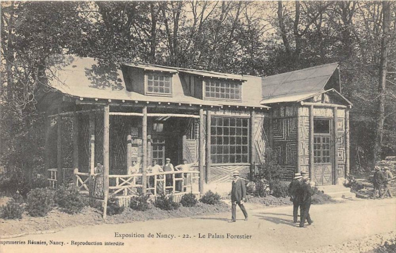 Carte postale ancienne Exposition De Nancy Le Palais Forestier N°22 à Nancy