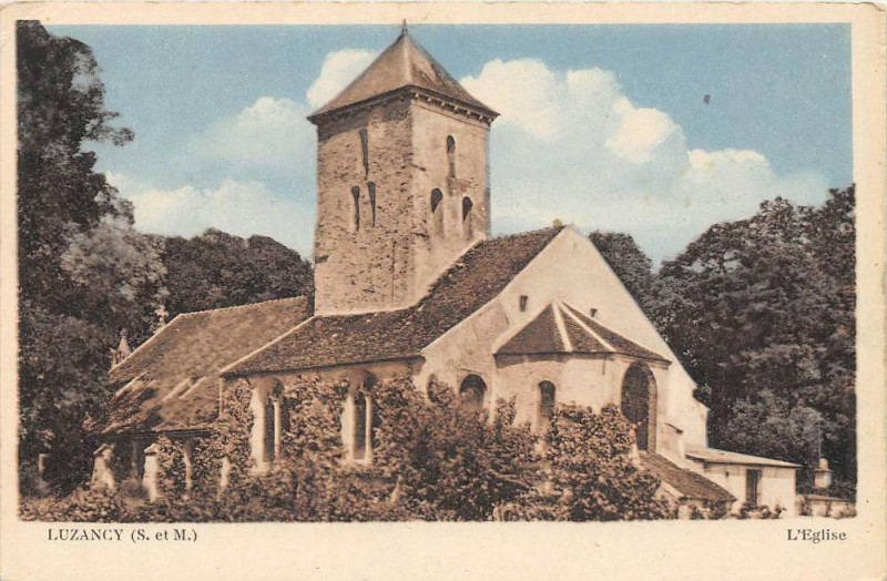 Carte postale ancienne Luzancy L'Eglise à Luzancy