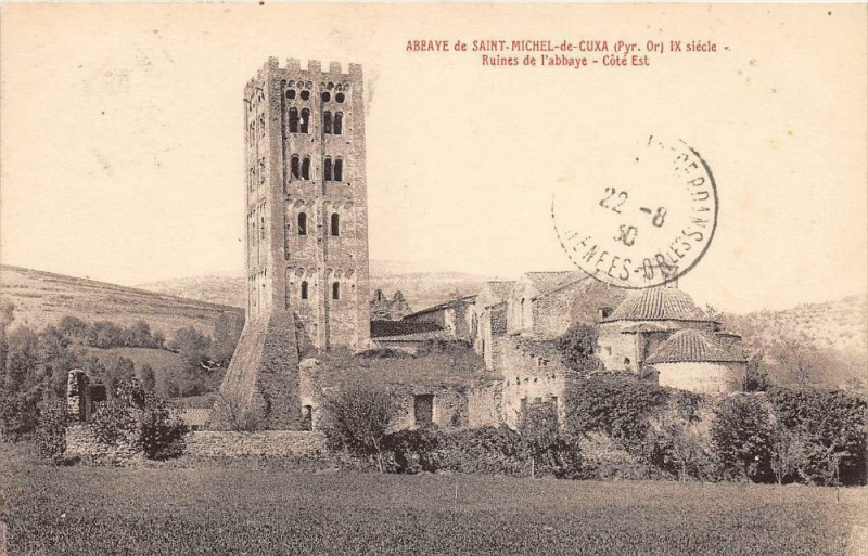 Carte postale ancienne AbbayeSaint-Michel De Cuxa Ruines De L´ABBAYE