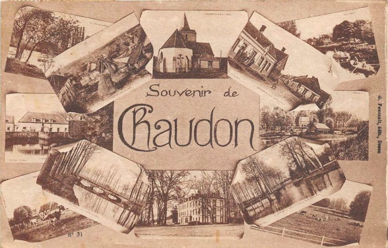 Carte postale ancienne Souvenir De Chaudon à Chaudon