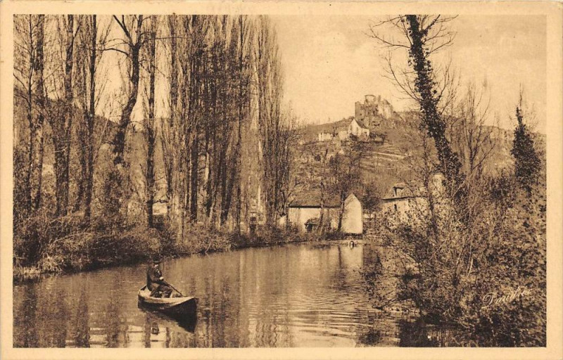 Carte postale ancienne Les Rives Du Ceou Au Moulin De Castelnaud
