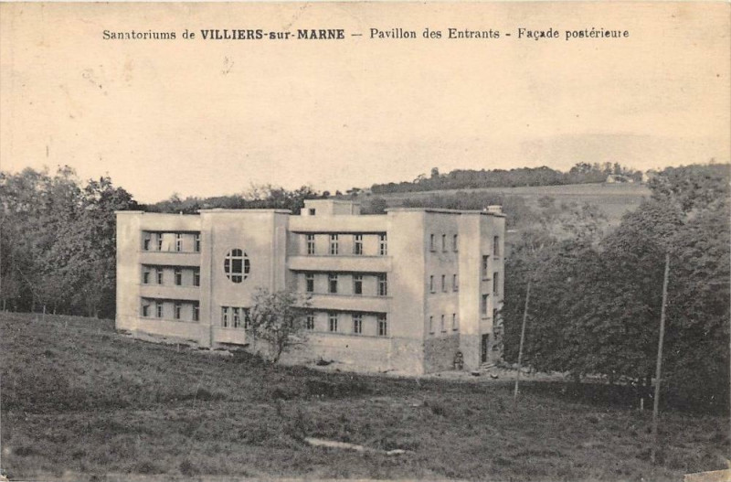 Carte postale ancienne Villiers Sur Marne Pavillon Des Entrants Facade Posterieure à Villiers-sur-Marne