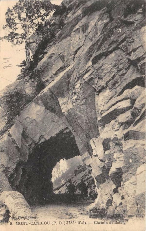 Carte postale ancienne Mont Canigou Chemin De Balatg