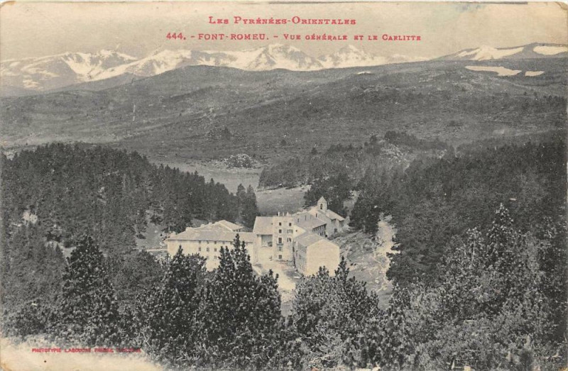 Carte postale ancienne Font Romeu Vue Generale Et Carlitte