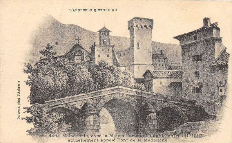 Carte postale ancienne L'Arbresle Pont De La Maladrerie à L'Arbresle