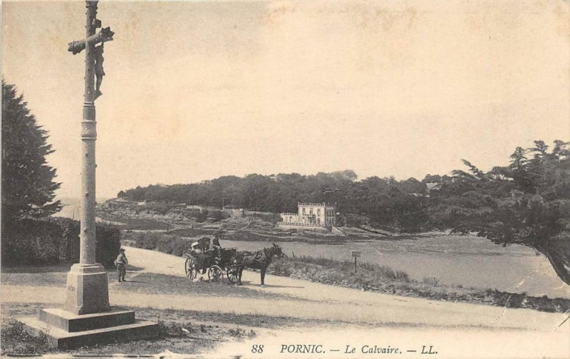 Carte postale ancienne Pornic Le Calvaire à Pornic