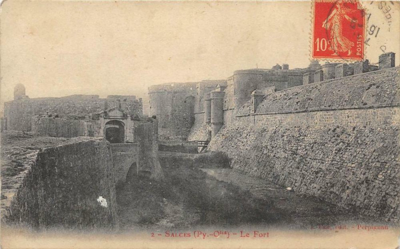 Carte postale ancienne Salces Le Fort