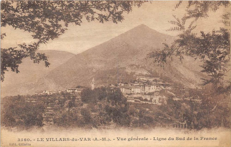Carte postale ancienne Le Villars Du Var Vue Generale
