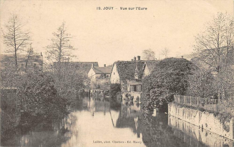 Carte postale ancienne Jouy Vue Sur L'Eure