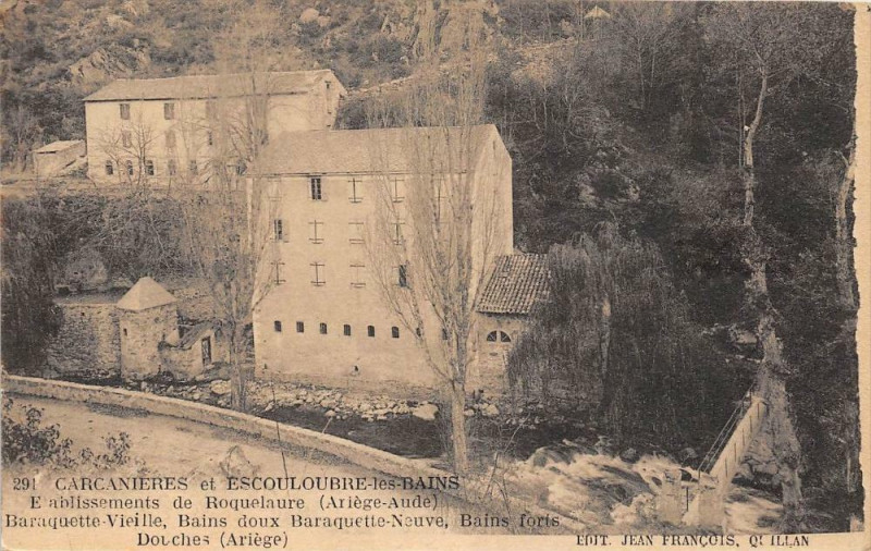 Carte postale ancienne Carcanieres Et Escouloubre Roquelaure Baraquette Vieille à Escouloubre