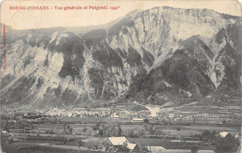 Carte postale ancienne Bourg D'Oisans Vue Generale Et Pregentil