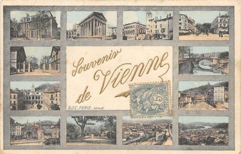 Carte postale ancienne 38 Cpa Illustree Souvenir De Vienne