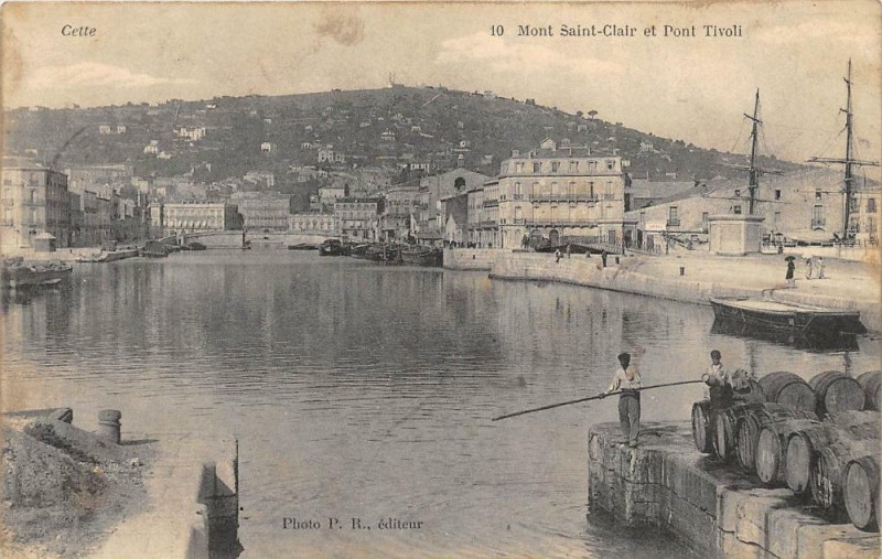 Carte postale ancienne Cette MontSaint-Claire Et Pont Tivoli