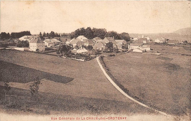 Carte postale ancienne Vue Generale De La Chaux De Crotenay à Crotenay