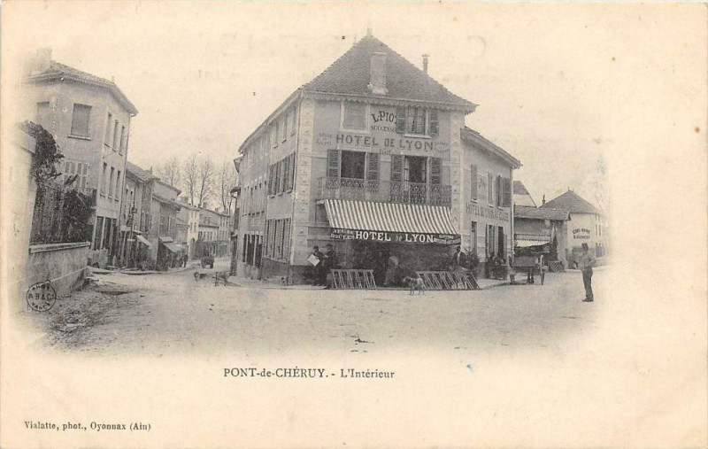 Carte postale ancienne Pont De Cheruy L'Interieur