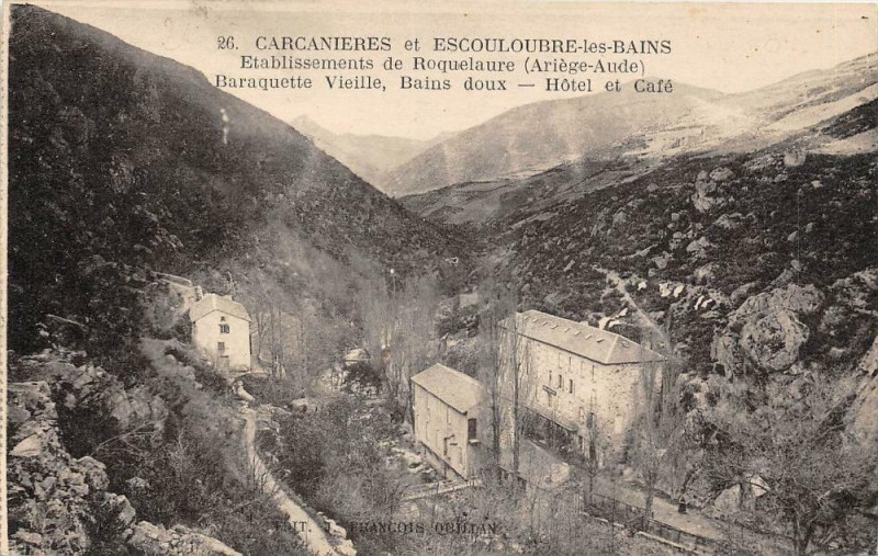 Carte postale ancienne Carcanieres Et Escouloubre Roquelaure Baraquette Vielle à Carcanières